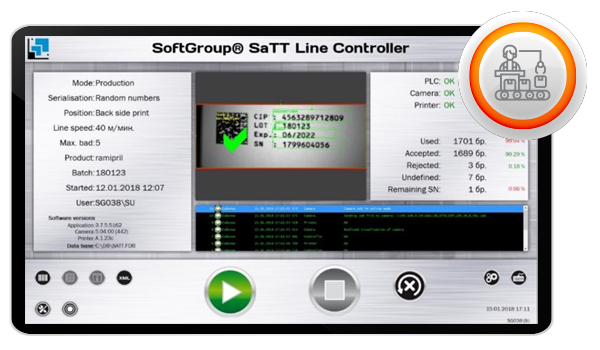 softgroup serialization and aggregation software line controller level 2